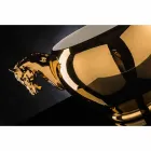 Indoor-Vase aus weißer Keramik oder 24 Karat Gold, handgefertigt in Italien - Jacky Viadurini