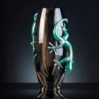 Buntglasvase für den Innenbereich mit Geckos Handmade in Italy - Geco Viadurini