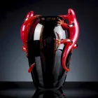 Buntglasvase für den Innenbereich mit Geckos Handmade in Italy - Geco Viadurini