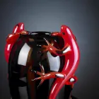 Buntglasvase für den Innenbereich mit Geckos Handmade in Italy - Geco Viadurini