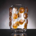Indoor-Vase aus Muranoglas mit farbigen Details Made in Italy - Mirtos