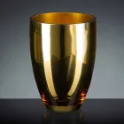 Indoor-Vase aus mundgeblasenem Glas Gold-Finish Handgefertigt in Italien - Taka Viadurini