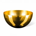 Runde Indoor-Vase aus mundgeblasenem Glas 24k Gold Finish Made in Italy - Golden