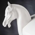 Handgefertigte dekorative Vase aus weißer Keramik oder 24k Gold Made in Italy - Jakcy Viadurini