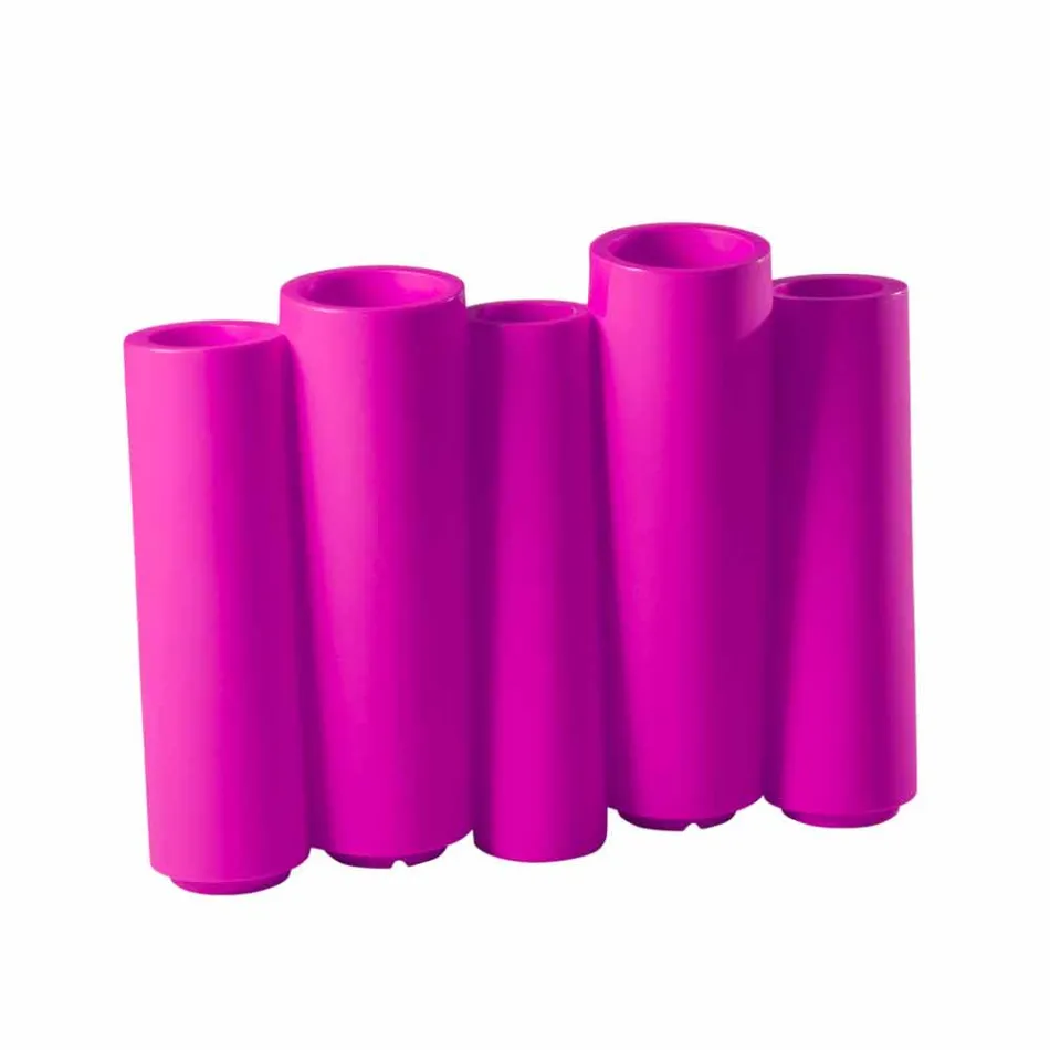 Dekorativer farbiger Vase Slide Bamboo moderner Entwurf hergestellt in Italien Viadurini