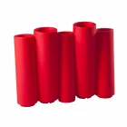 Dekorativer farbiger Vase Slide Bamboo moderner Entwurf hergestellt in Italien Viadurini