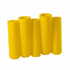 Dekorativer farbiger Vase Slide Bamboo moderner Entwurf hergestellt in Italien Viadurini