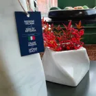 Dekorative Design Vase aus Bardiglio oder Carrara Marmor Made in Italy - Prisma Viadurini