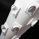 Dekorative Keramikvase mit Dekorationen handgefertigt in Italien - Capuano Viadurini