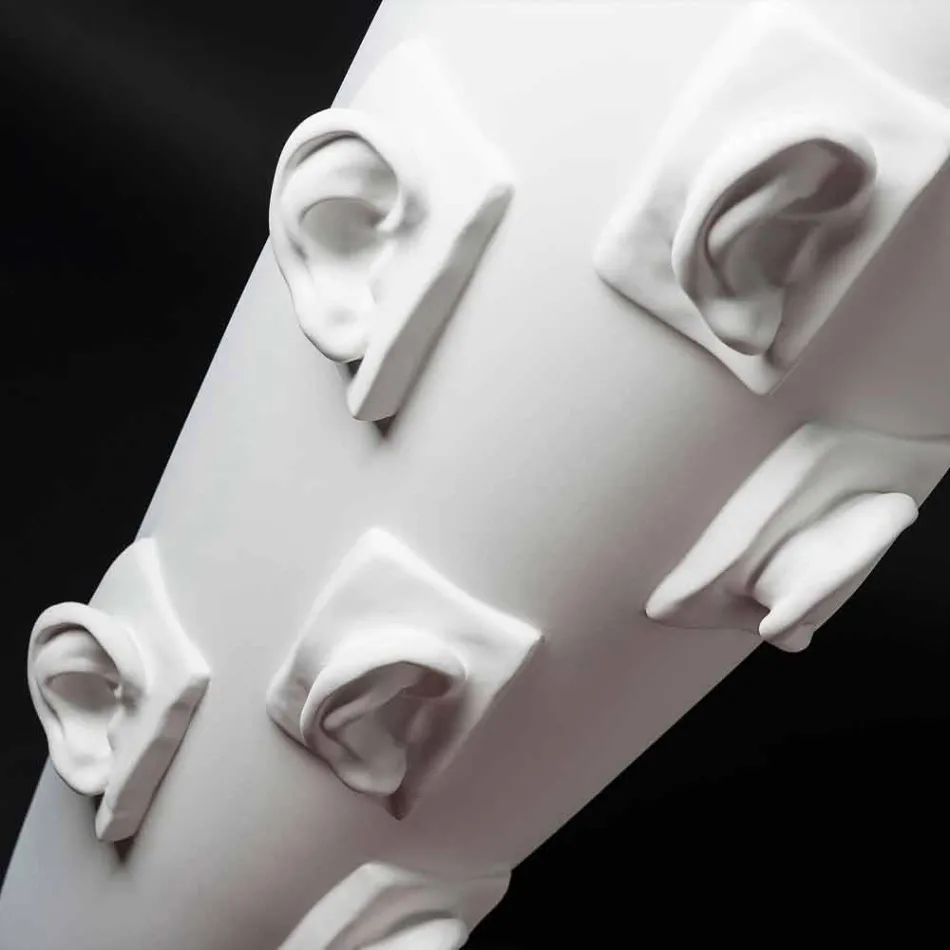 Dekorative Keramikvase mit Dekorationen handgefertigt in Italien - Capuano Viadurini