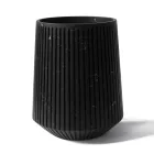 Dekorative Vase aus weißem Carrara-Marmor oder Portoro-Design mit Streifen - Kairo Viadurini