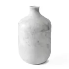 Dekorative Vase aus weißem Carrara Marmor Italienisches Luxusdesign - Calar Viadurini