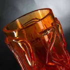Orangefarbene dekorative Vase aus geblasenem Muranoglas Made in Italy - Mister Viadurini
