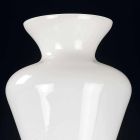 Moderne dekorative Vase aus transparentem und weißem Glas Made in Italy - Romantic Viadurini