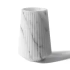 Vase aus weißem Carrara-Marmor oder schwarzem Portoro-Streifen-Design - Kairo Viadurini