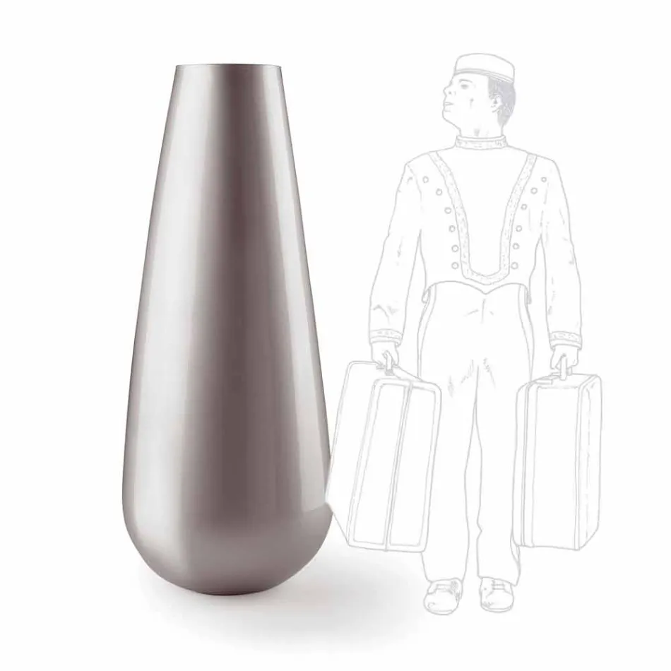 Dekorative Designvase für den Außenbereich aus Polyethylen Made in Italy - Menea Viadurini