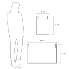 Gartentrenntopf aus farbigem Polyethylen Made in Italy - Maddison Viadurini