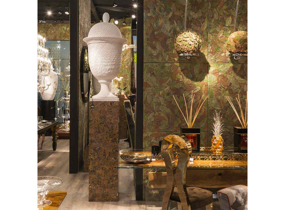 Elegante Keramikvase für den Innenbereich, handgefertigt in Italien - Napoleone Viadurini