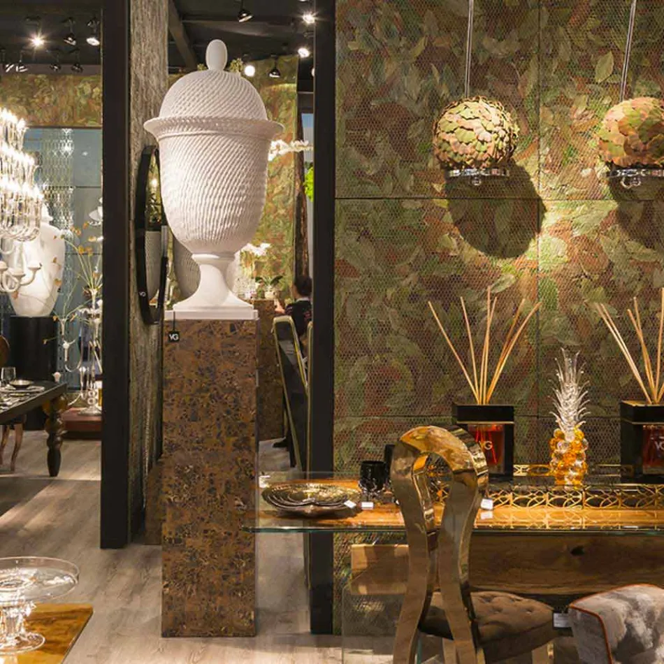 Elegante Keramikvase für den Innenbereich, handgefertigt in Italien - Napoleone Viadurini