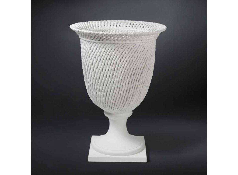 Elegante Keramikvase für den Innenbereich, handgefertigt in Italien - Napoleone Viadurini