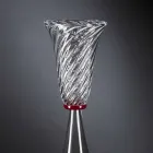 Elegante Indoor-Vase aus mundgeblasenem Muranoglas Made in Italy - Inverso Viadurini