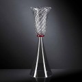 Elegante Indoor-Vase aus mundgeblasenem Muranoglas Made in Italy - Inverso