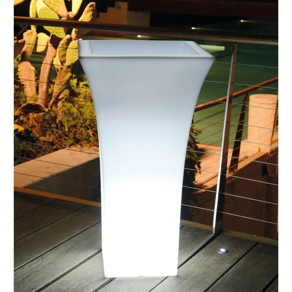 Gartenblumentopf aus farbigem Polyethylen Made in Italy - Tremont Viadurini