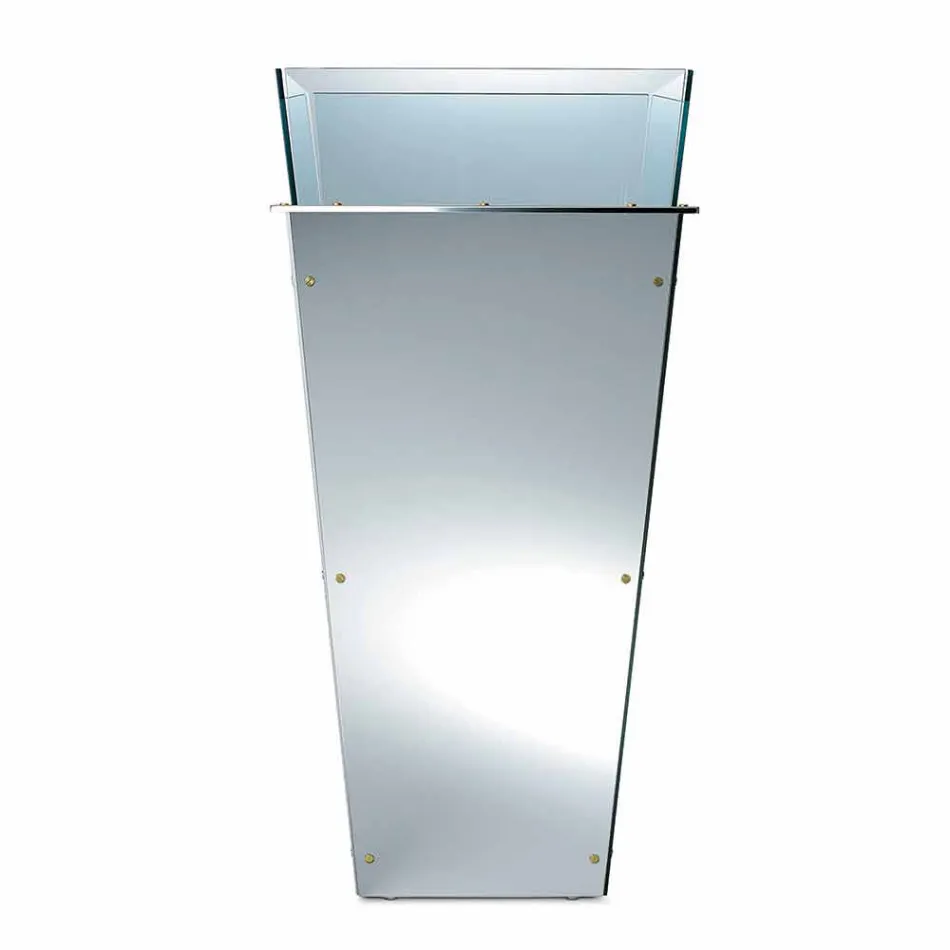 Freistehende Vase aus Glas und austauschbaren Paneelen 3 Dimensionen - Ghenna Viadurini