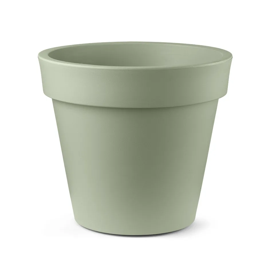 Große Außenvase aus Polyethylen, 4 Größen, Made in Italy - Emporium Viadurini