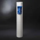 Weiße Keramikvase mit farbigem Einsatz handgefertigt in Italien - Monte Viadurini