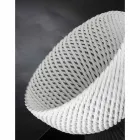 Handgefertigte Keramikvase mit gewebtem Schuss Made in Italy - Napoleon Viadurini