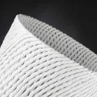 Handgefertigte Keramikvase mit gewebtem Schuss Made in Italy - Napoleon Viadurini