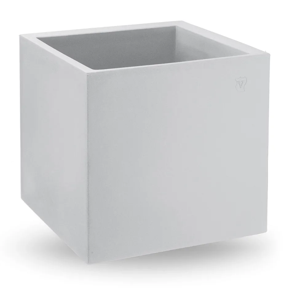 Vase in kubischer Form aus farbigem Polyethylen Made in Italy - Tonello Viadurini