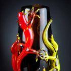 Farbige Glasvase mit Geckos Handgefertigt in Italien - Geco Viadurini