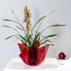 Pina rot Indoor / Outdoor Mehrzweck-Vase, modernes Design in Italien hergestellt Viadurini