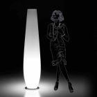 Außenleuchtvase mit LED-Licht aus Polyethylen Made in Italy - Nadai Viadurini