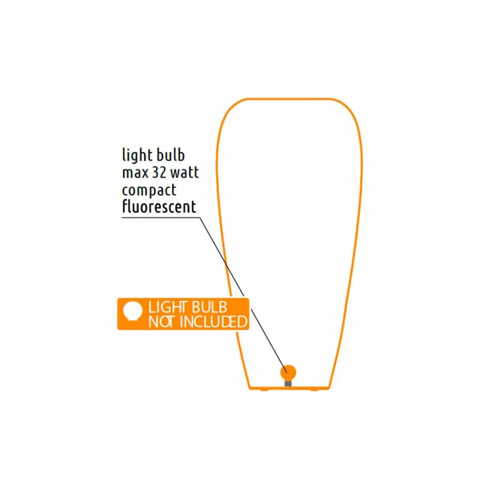 Helle Outdoor-Vase aus modernem Design Polyethylen - Haut von Myyour Viadurini