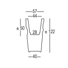 Helle Outdoor-Vase aus undurchsichtigem Polyethylen Made in Italy - Proud Viadurini
