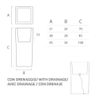 Hohe Innenvase aus weißem Polyethylen Made in Italy - Devid Viadurini
