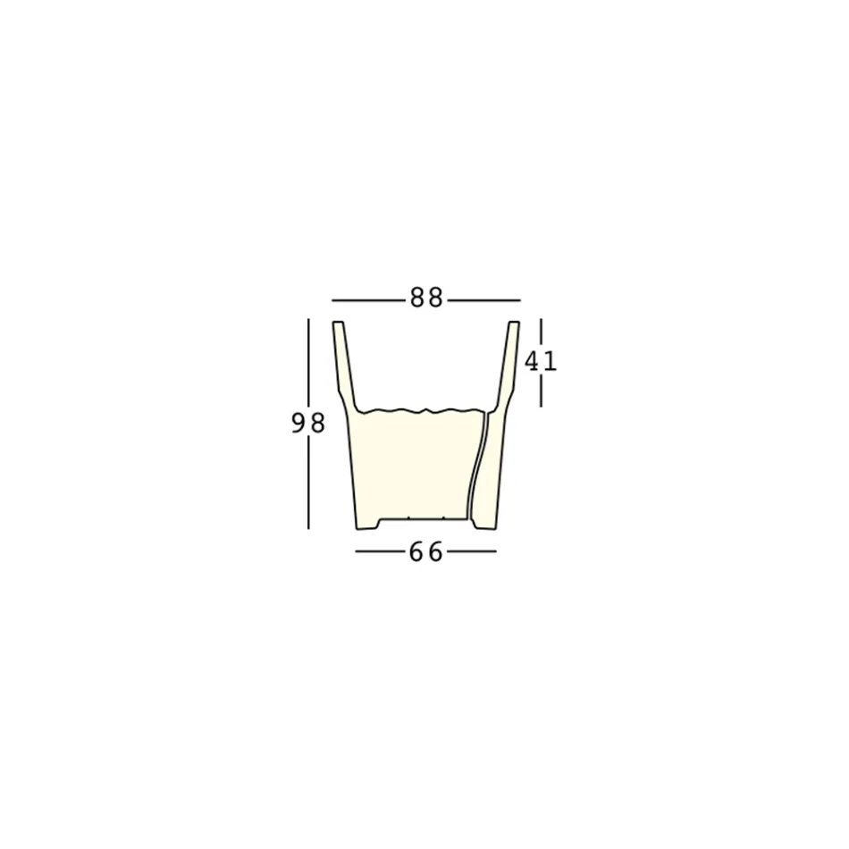 Dekorative Leuchtvase aus Polyethylen mit LED-Licht, hergestellt in Italien – Pucca Viadurini