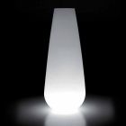 Leuchtvase für Outdoor-Design aus Polyethylen Made in Italy - Menea Viadurini