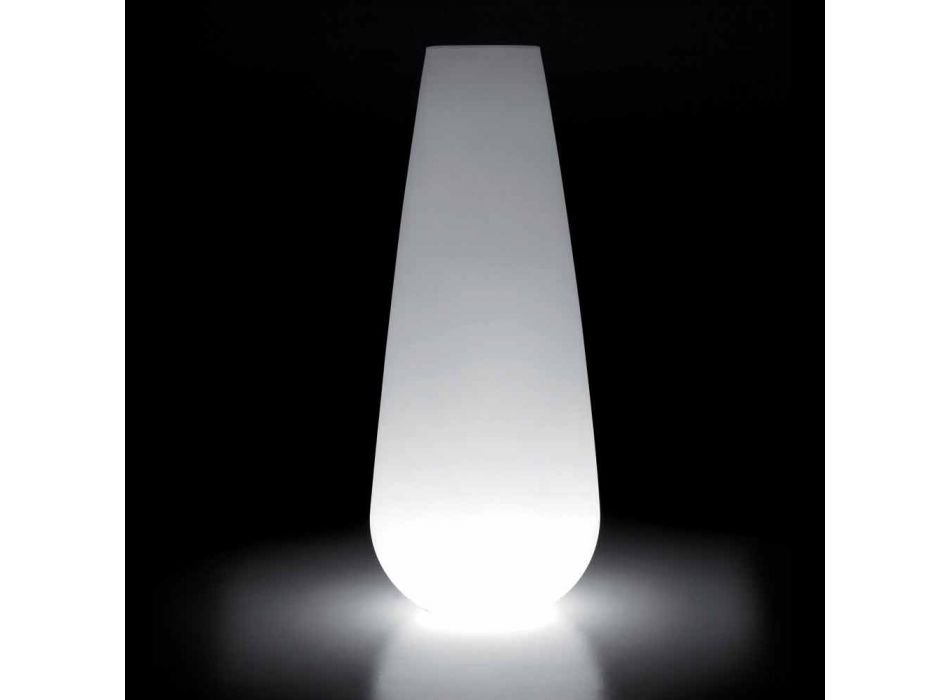 Leuchtvase für Outdoor-Design aus Polyethylen Made in Italy - Menea Viadurini
