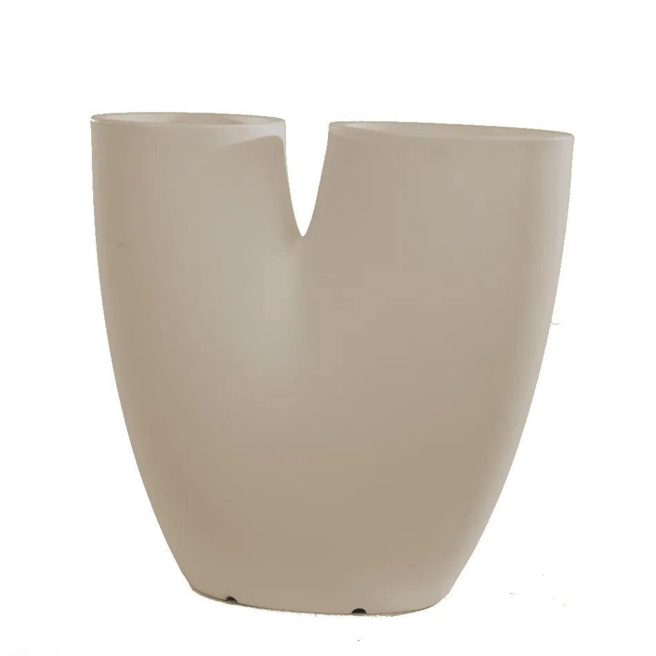 Moderne farbige Gartenvase aus Polyethylen Made in Italy - Flowes Viadurini