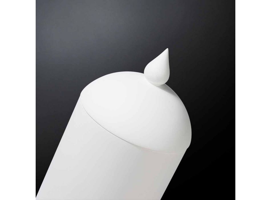 Moderne handgefertigte weiße Keramikvase Made in Italy - Chantal Viadurini
