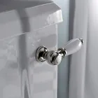 Klassisches Design Monoblock Vase aus weißer Keramik Made in Italy - Marwa Viadurini