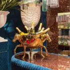 Ziervase für den Innenbereich aus weißer Keramik oder 24 Karat Gold Made in Italy - Jacky Viadurini