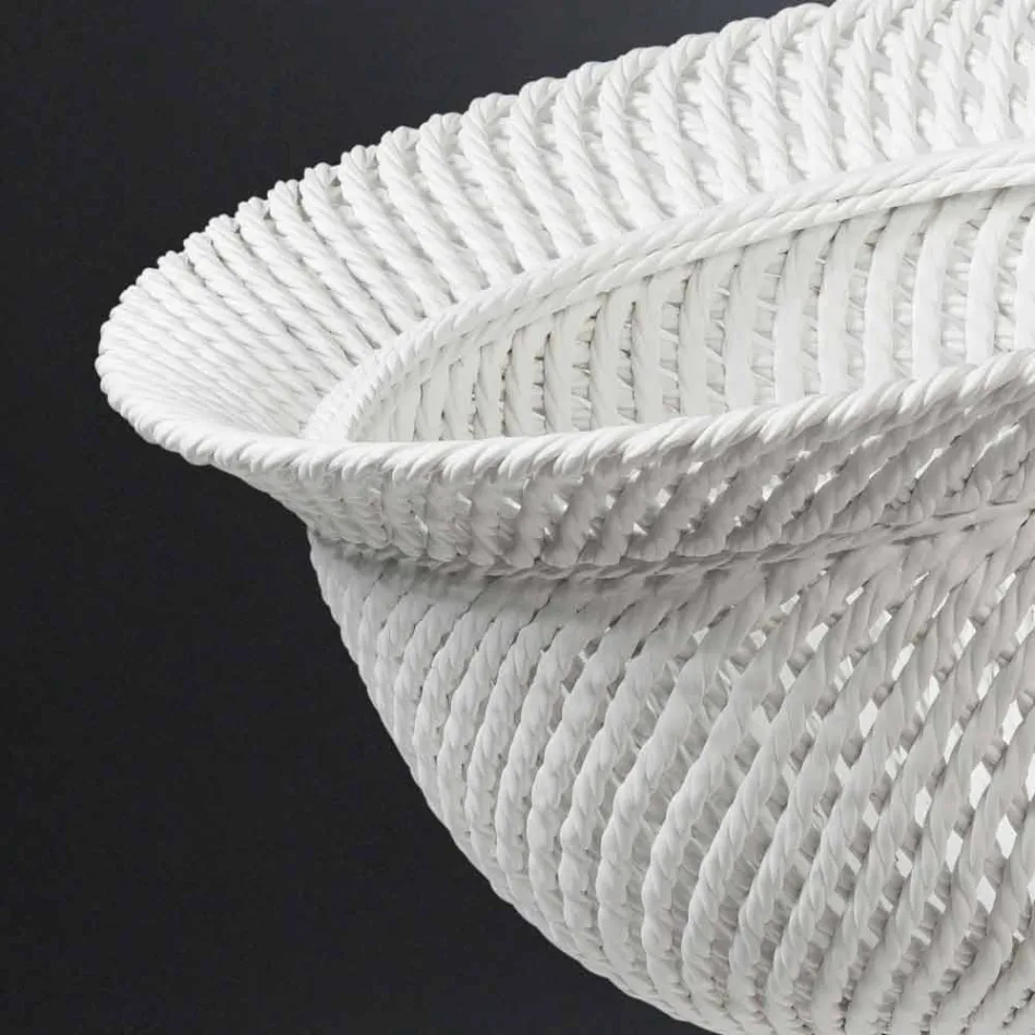 Dekorative Keramikvase für den Innenbereich, handgefertigt in Italien - Napoleon Viadurini