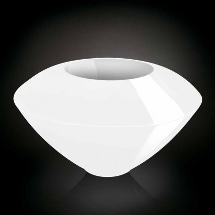 Moderne Ziervase aus farbigem Polyethylen Made in Italy - Timber - Viadurini