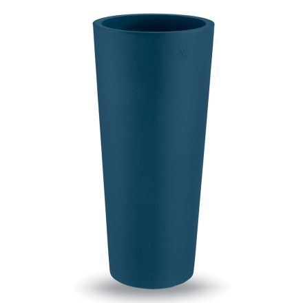Runde Außenvase aus farbigem Polyethylen Made in Italy - Nippon Viadurini