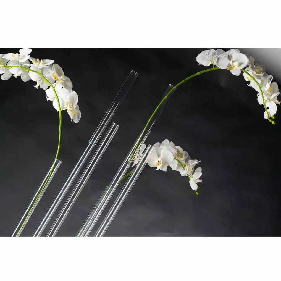 Transparente Innenvase aus Plexiglas Made in Italy - Fortunato Viadurini